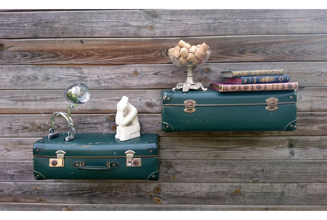 Wall Shelf 'suitcase' Vintage Suitcase Retro Shelf Etsy