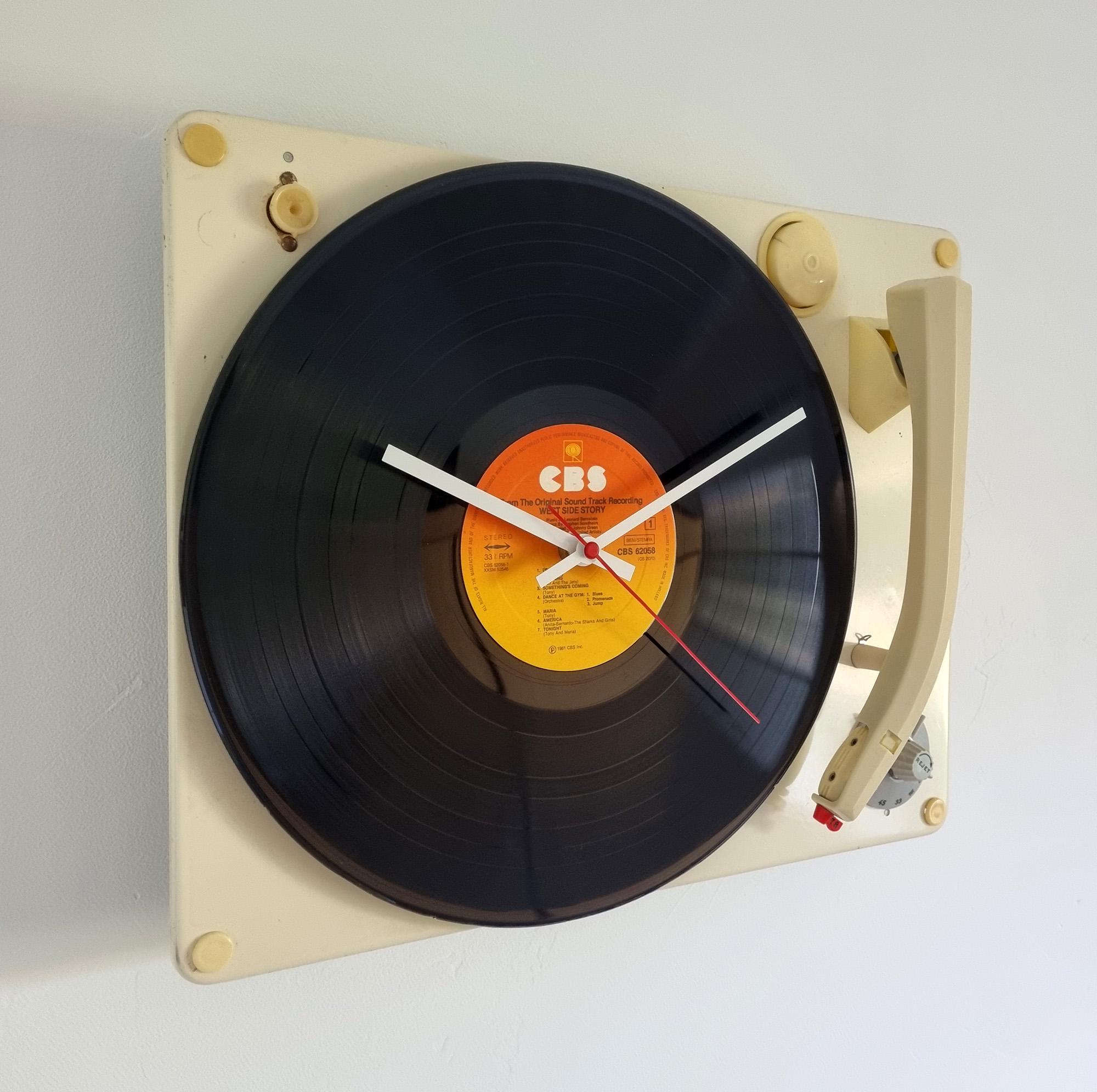 Horloge Vintage Sur Tourne-Disque RADIOLA 4540 – Pièce Unique France