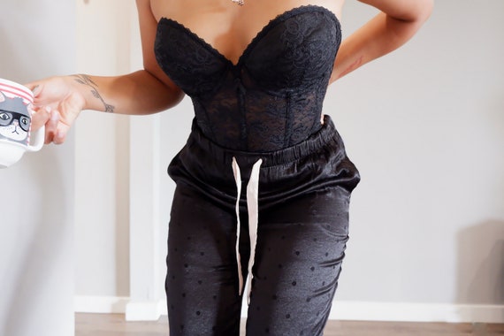 Vintage lace bustier