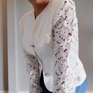 Vintage 80&#39;s lace blazer