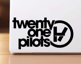 twenty one pilots Logo Vinyl Decal, Car Decal, Laptop Decal Sticker