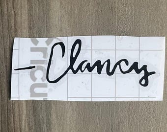 Clancy Signature twenty one pilots Vinyl Decal, Car Decal, Laptop Decal Sticker