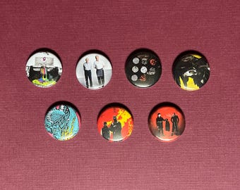 twenty one pilots album covers Pinback Button Set of 7, pin or magnet set