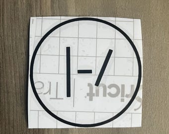 twenty one pilots Bars Logo Vinyl Decal, Car Decal, Laptop Decal Sticker