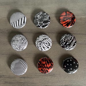 Blurryface Pinback Button Set of 9, twenty one pilots pin set