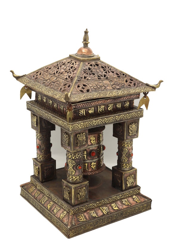 Lucky Hand Tibetan Prayer Wheel - 2 Sizes Lucky Hand Tibetan Prayer Wheel - 2 Sizes