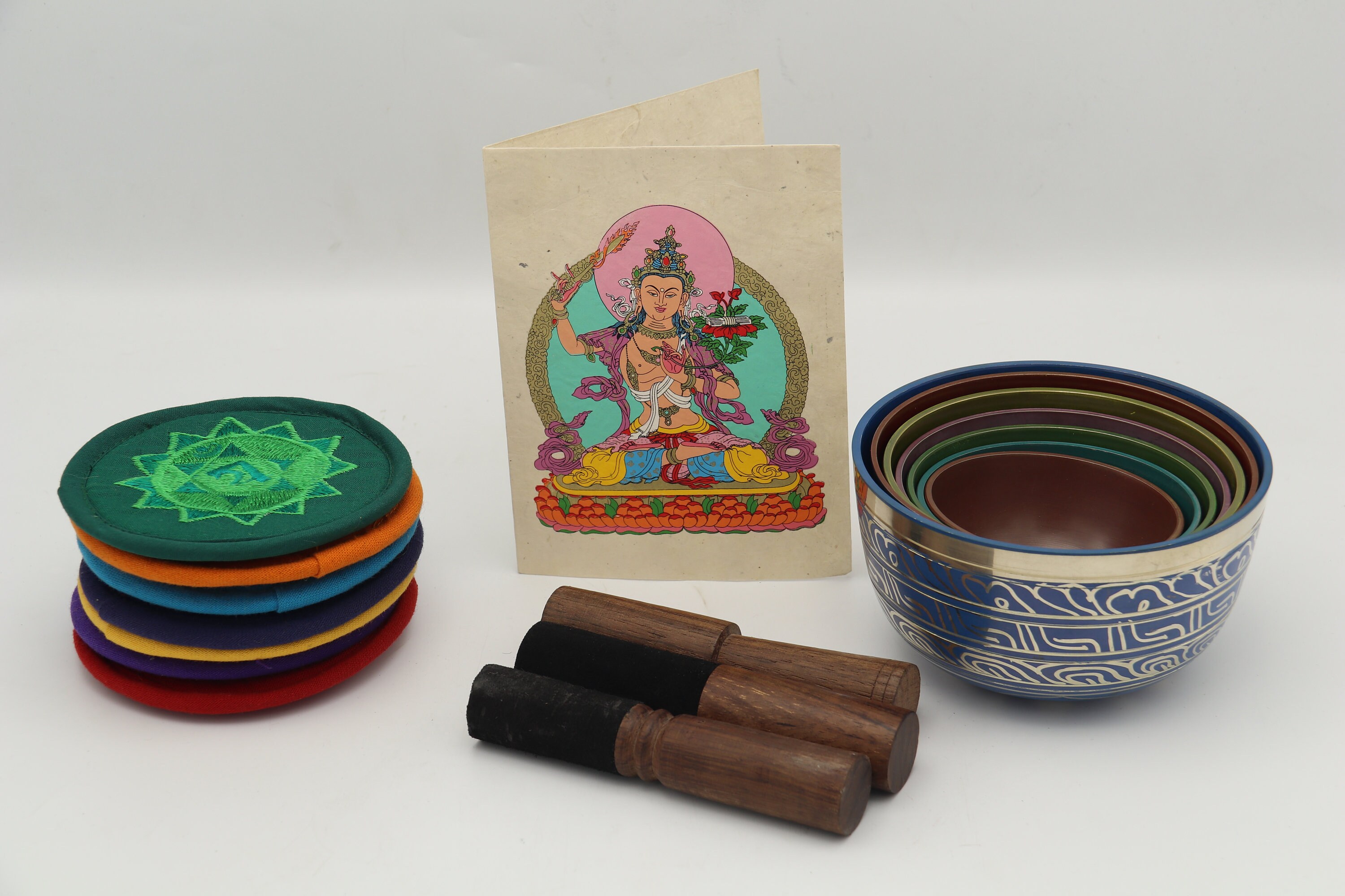 7 Chakra Healing Tibetan Singing Bowl Sets of 7 Meditation - Etsy