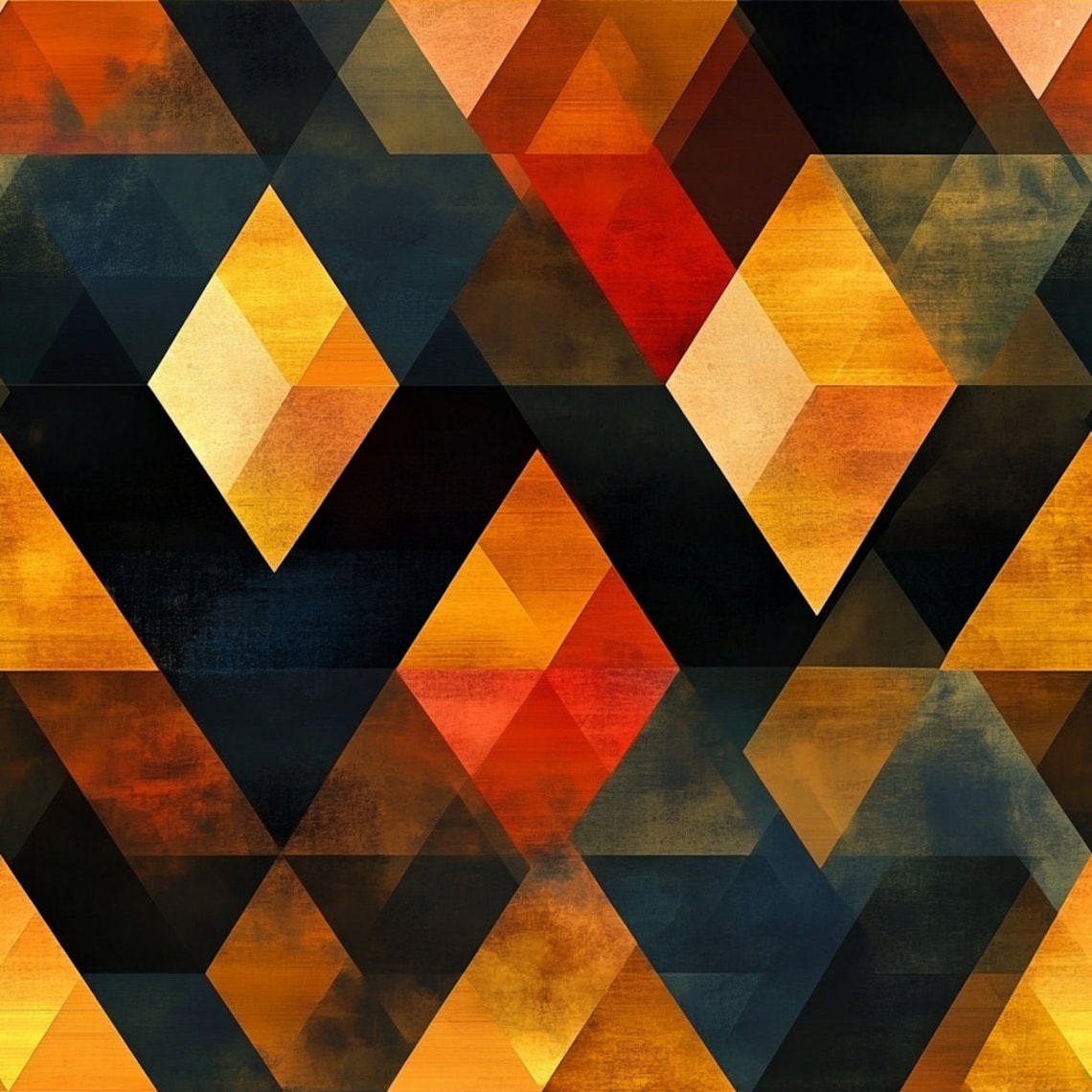 Geometric Triangles Digital Papers - Scrapbook Papers - Seamless ...
