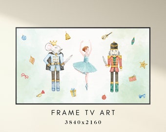 Christmas Frame TV Art - The Nutcracker Characters Art for TV - Holiday TV Frame Art - Xmas Frame Tv Art - Instant Digital Download