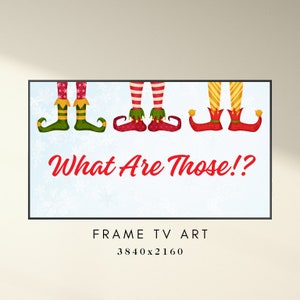 What Are Those Elf Shoes Christmas Samsung Frame TV Art