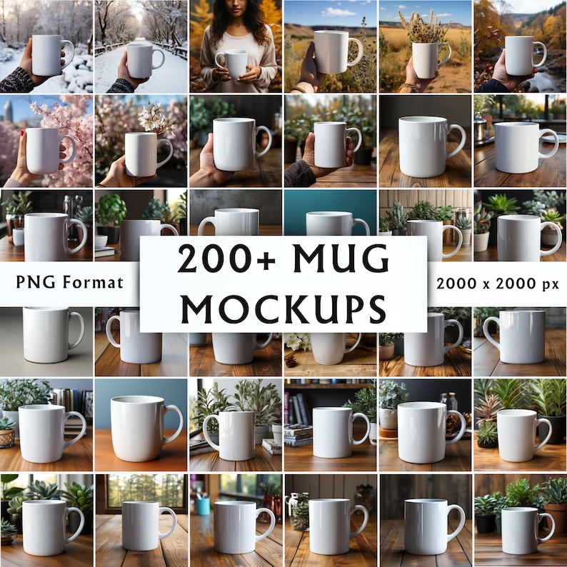 Cover image for 200+ Mug Mockup Photos for Etsy Listing