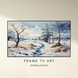 Winter Countryside Art Samsung Frame TV Art