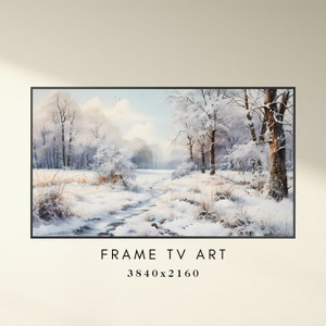 Winter Countryside Art Samsung Frame TV Art