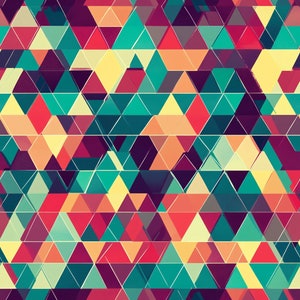 Geometric Triangles Digital Papers - Scrapbook Papers - Seamless ...