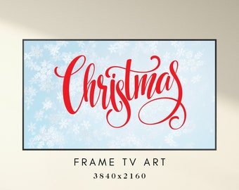 Christmas Frame TV Art - Christmas Text Art for TV - Holiday TV Frame Art - Xmas Frame Tv Art - Farmhouse Frame Tv - Instant Download