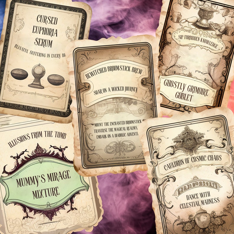 Preview image for ALL Editable Apothecary Labels BUNDLE LifeTime Access - FractalDesignsCo