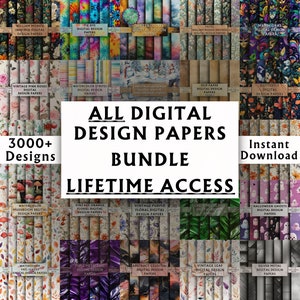 Cover image for ALL Digital Design Papers BUNDLE LifeTime Access - FractalDesignsCo