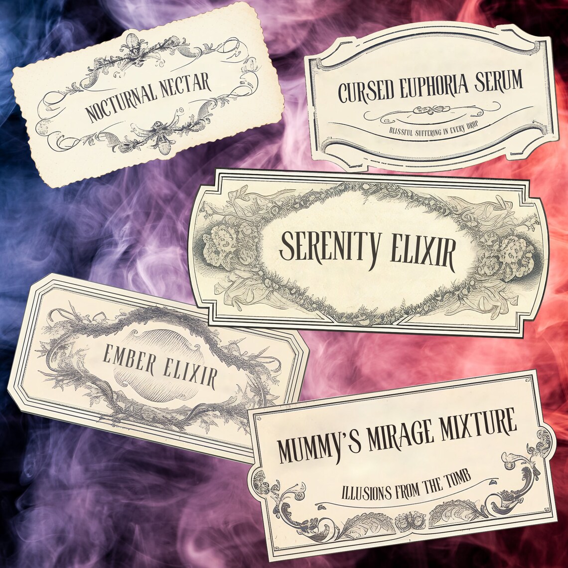 Editable Minimal Apothecary Labels - Printable Apothecary Bottle Labels ...