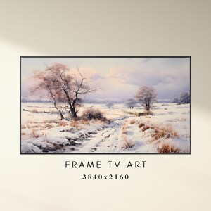 Winter Countryside Art Samsung Frame TV Art