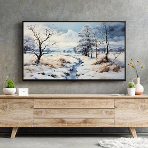 Winter Countryside Art Samsung Frame TV Art