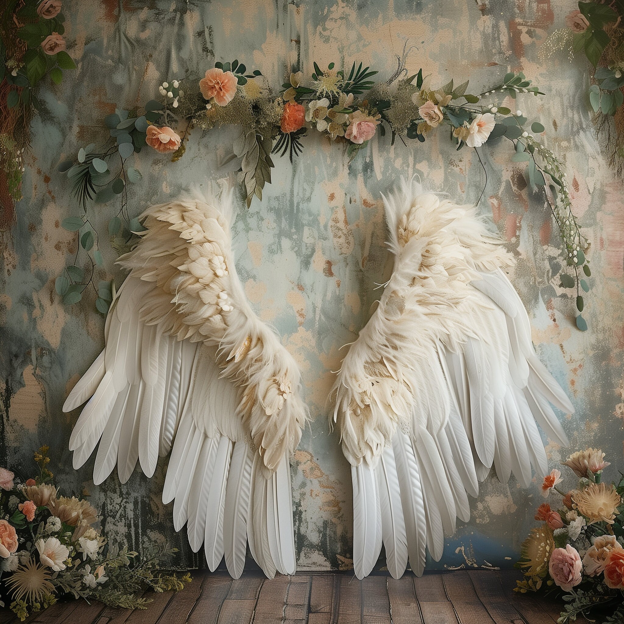 Angel Wings Maternity Digital Backdrops - Maternity Backgrounds ...