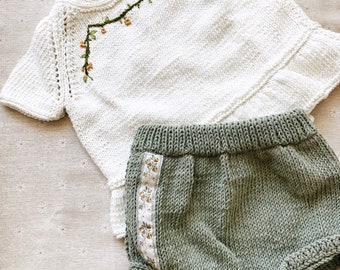 Made to order Cotton Knitted Bloomer "Clo"- Baby & Kids