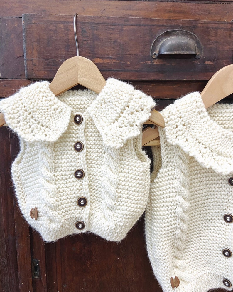 In Stock Ranking TOP4 Wool Knitted Vest Kids - Blouse Baby “Aki” Sale