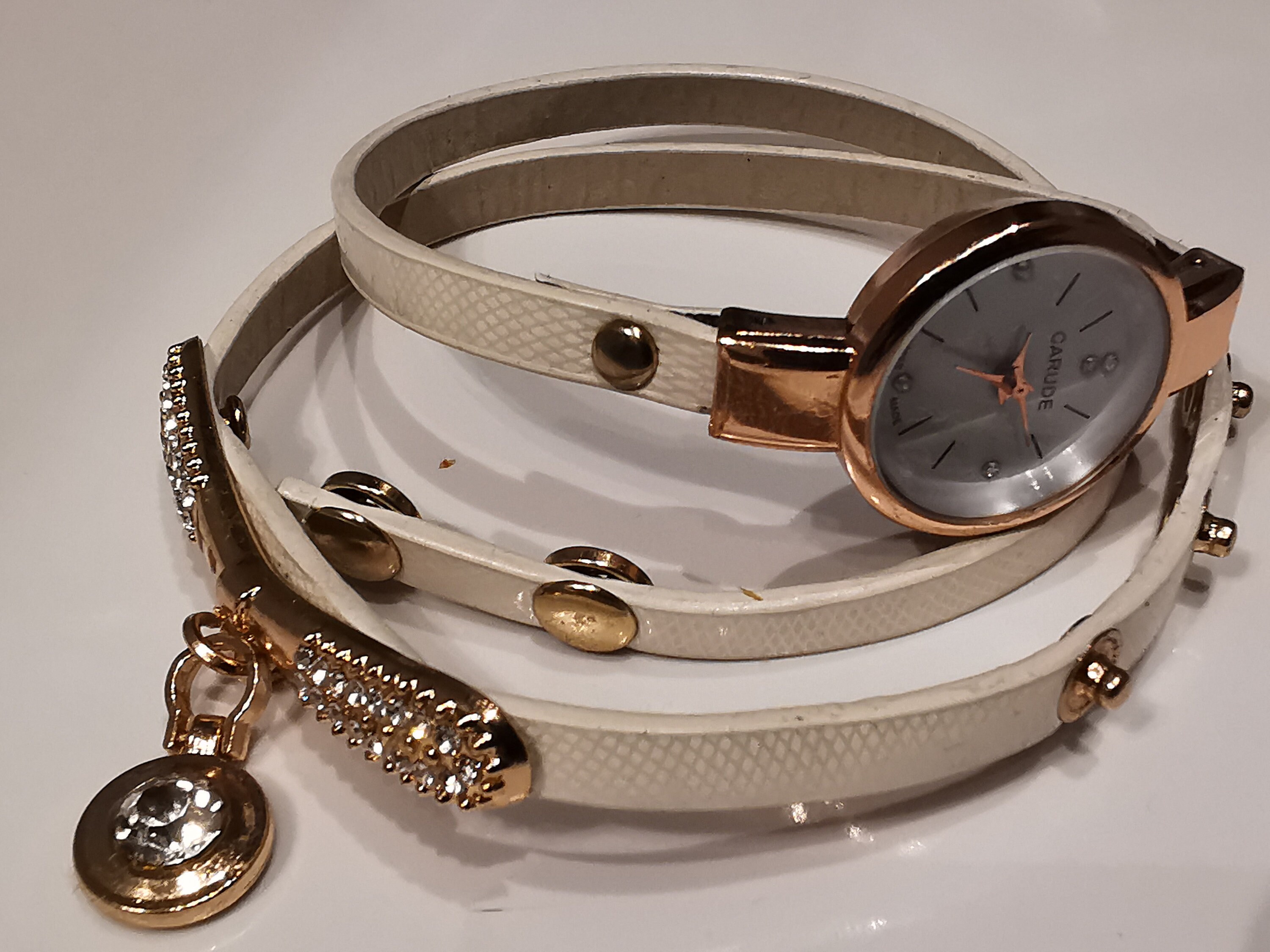 Watch Switzerland CARUDE in Pink Gold and With Sparkling Crystals Etsy