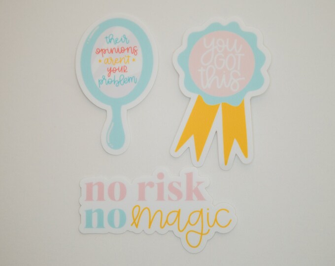 The Positive Pastel Sticker Pack Bundle or Individual