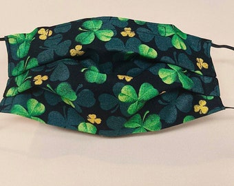 St Patrick’s Day Protective Face Masks- Adult Size/Made In USA/Washable And Reusable/Filter Insert & Layer/ Black Owned Shop