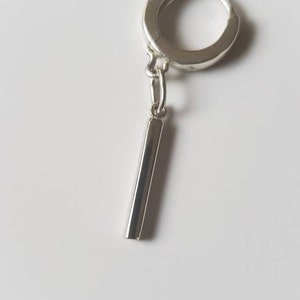 Sterling silver dangle earring