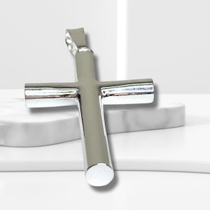 Sterling Silver Cross Pendant Necklace for Men on 925 Silver • Cross • confirmation gifts • first communion • Men Jewelry • Women Jewelry