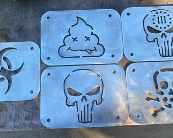 Jeep Cherokee XJ 84 - 2001 gas door cnc plasma cut cover