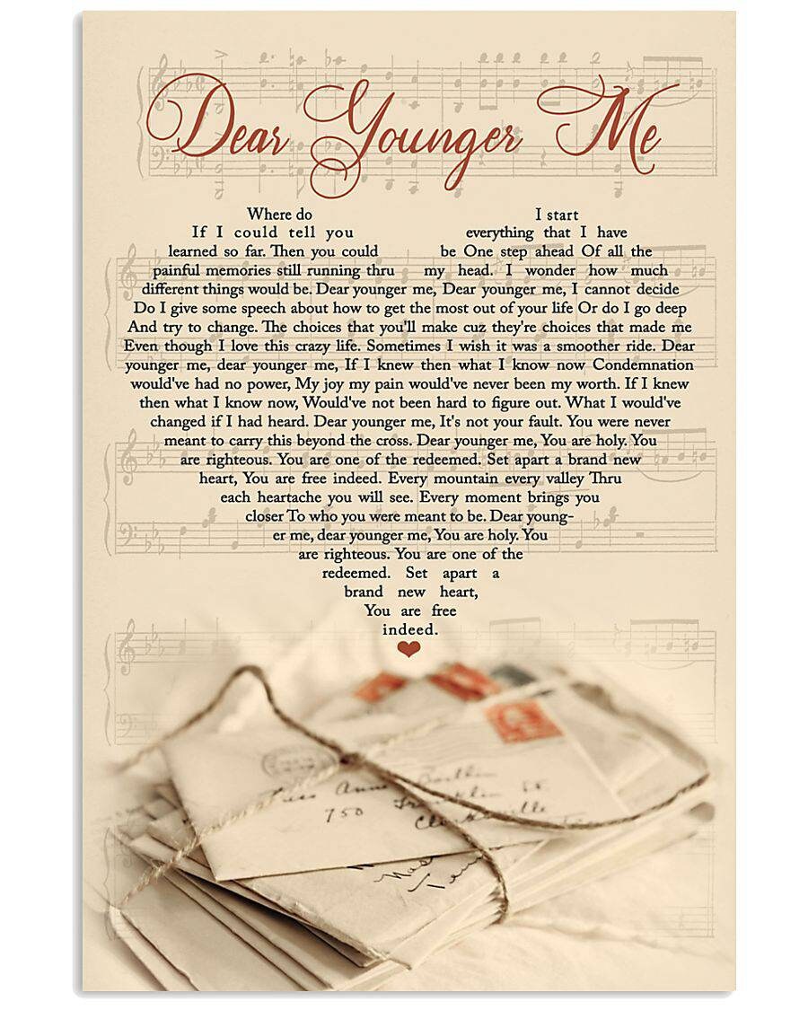 DEAR YOUNGER ME Framed Canvas Photo Print Wall Art Canvas | Etsy
