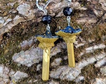 Crystal Mushroom Earrings