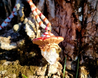 Crystal Mushroom Necklace