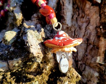 Crystal Mushroom Necklace