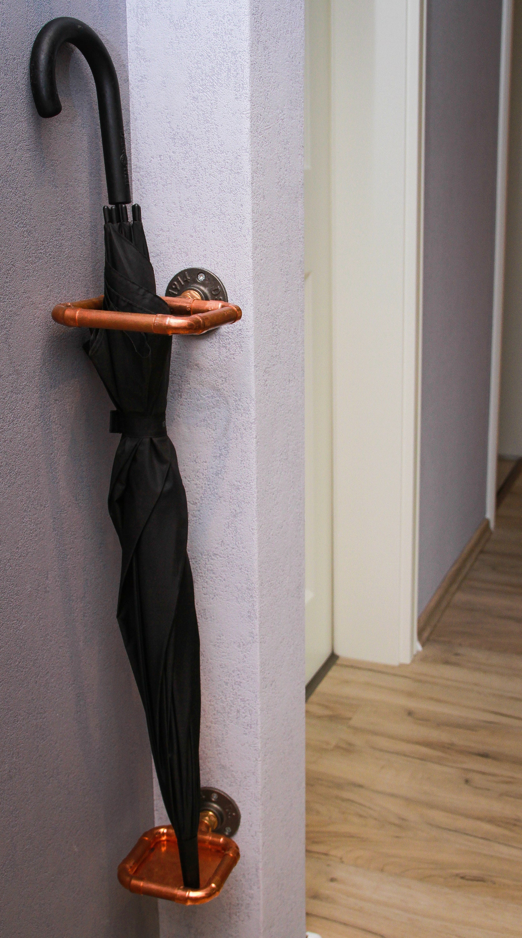 Umbrella Stand Copper Umbrella Stand in Industrial Design Etsy UK