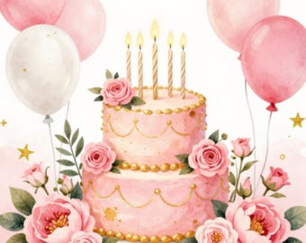 Tarjeta de cumpleaños para niña