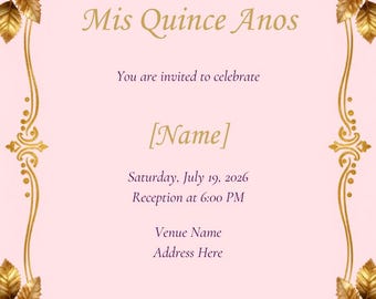 Quinceaño Einladung