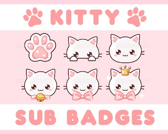 Kitty Sub Badges (6 Tiers)