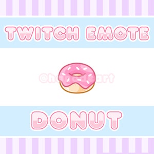 Pink Donut Emote (Twitch, Discord, Stream)
