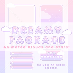 Dreamy - Paquete completo de Twitch (Animado)