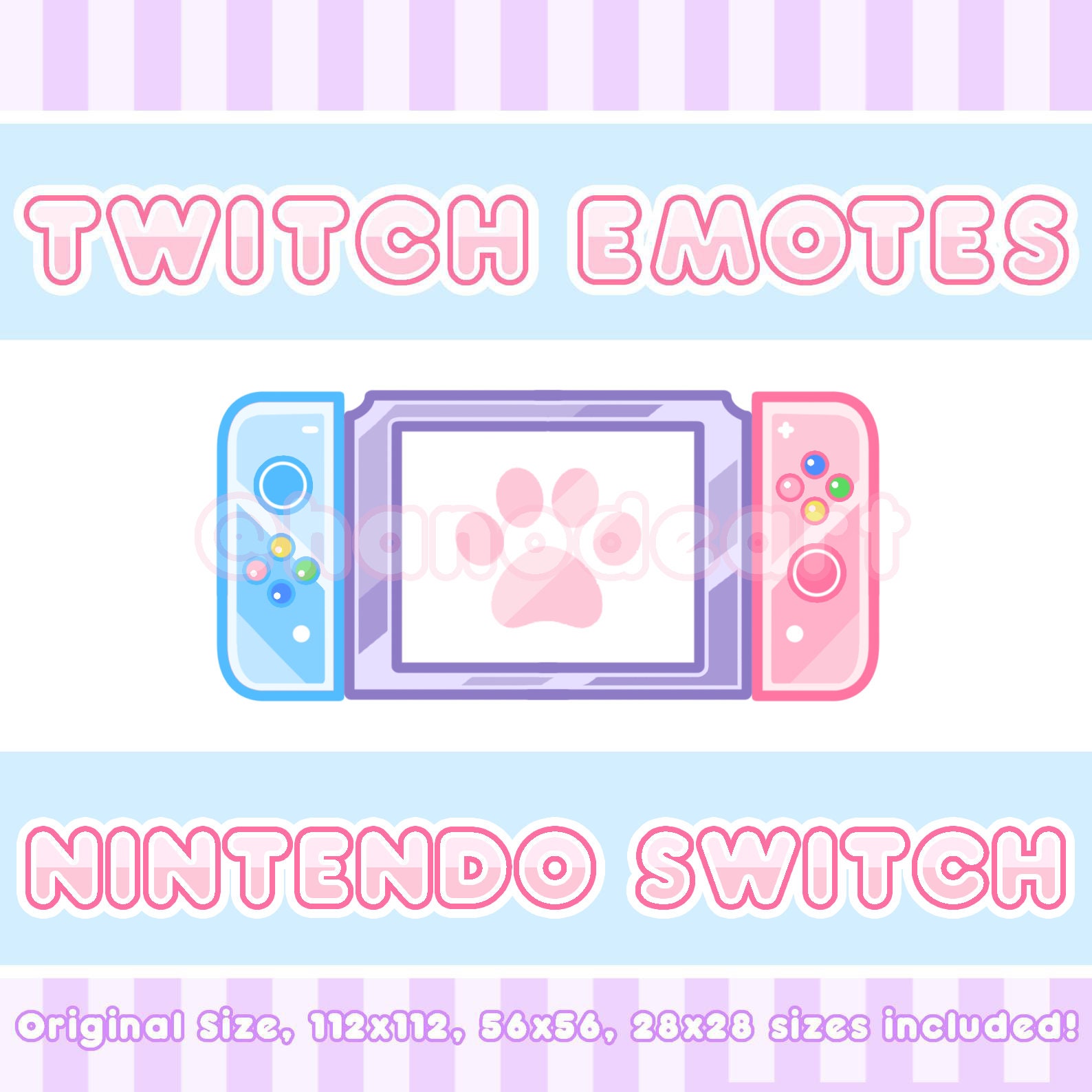 Nintendo Switch Emotes Twitch Discord Stream Etsy