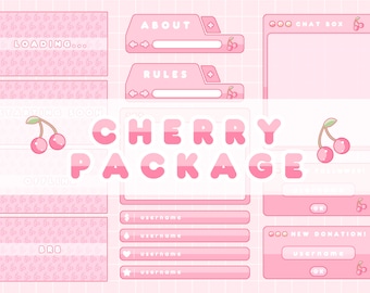 Cherry Theme - Full Twitch Package