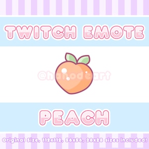 Peach Emote (Twitch, Discord, Stream)