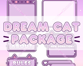 Dream Cat - Full Twitch Package (Animated)