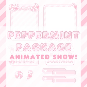 Peppermint Theme - Full Twitch Package (Animated)
