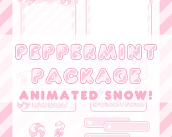 Peppermint Theme - Full Twitch Package (Animated)