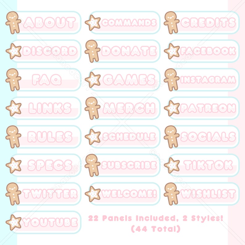 Cozy Cookies Theme Full Twitch Package animated Etsy